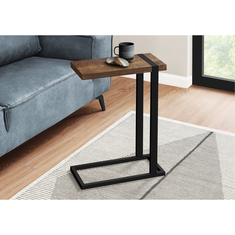 Table de bout, table d'appoint, table d'appoint moderne pour le salon, table de bout intérieure pour l'espace de vie, Brun