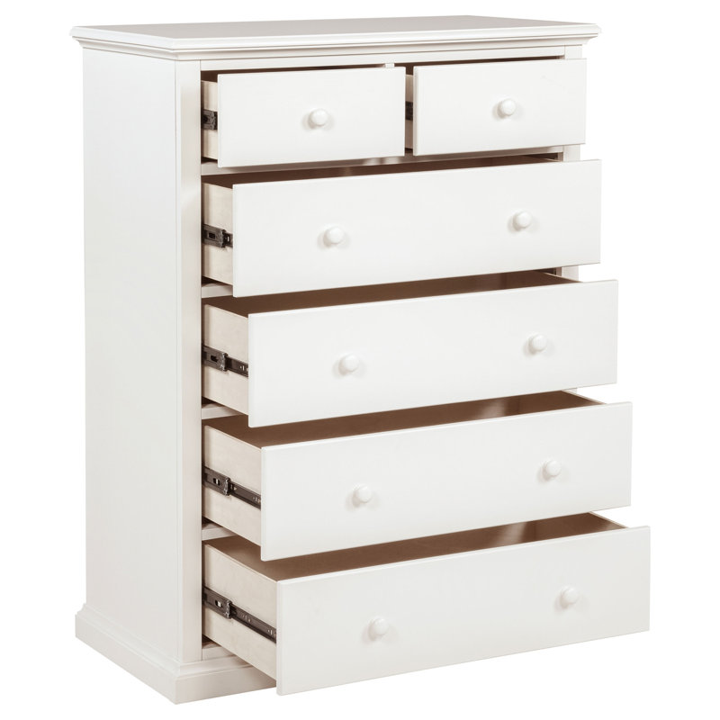 Sumerlin 6-drawer Bedroom Chest of Drawers White, White