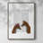Fox Lovers Framed Print - Solid Wood