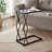 C-Shaped Accent Table,Glass Top End table-2067460573