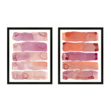 Pink Ribbon Set Of 2 Print by Jacques Pilon