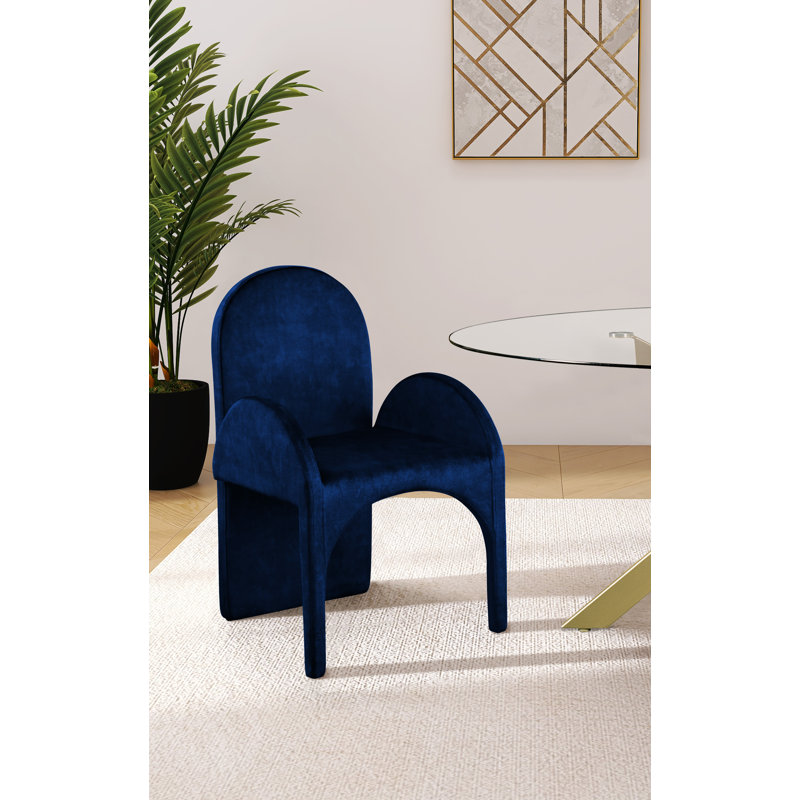 Fauteuil Caserta, Velours marine