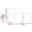 vidaXL Garden Gazebo with Sidewalls Polyester and Steel Outdoor Mesh Terrace-126787457-126787461