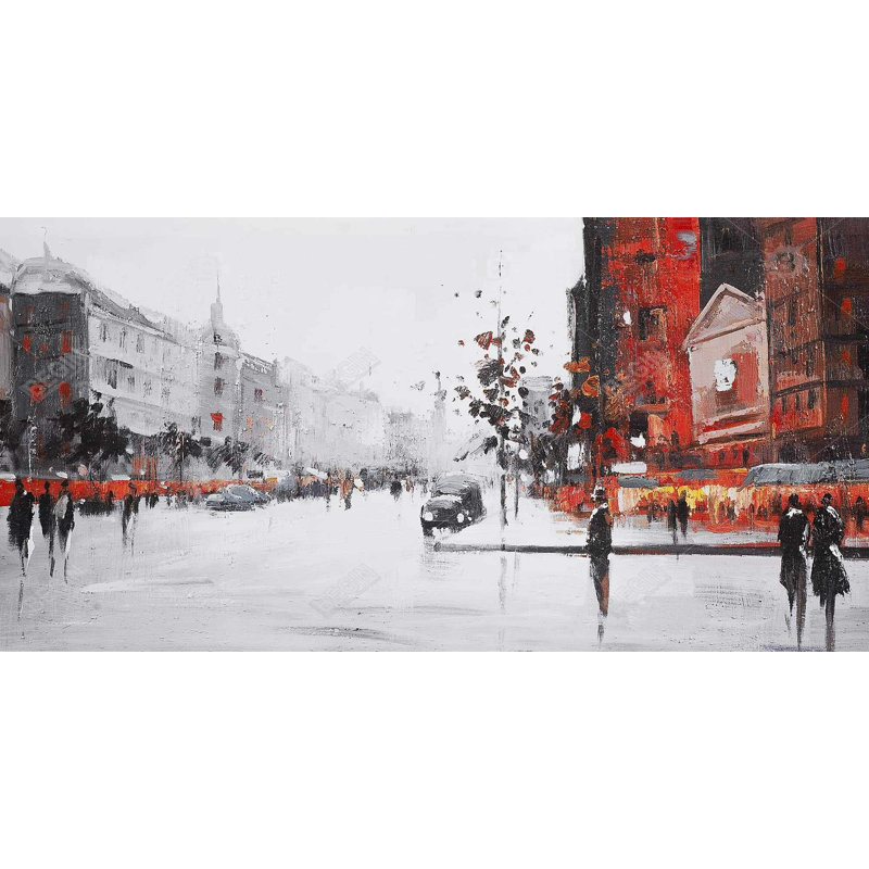 Classic street scene - 15.75"x31.50" Desk mat
