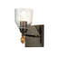 Fun Finial 1 Light Wall Sconce In Dark Bronze With Gold Accents-2063706090