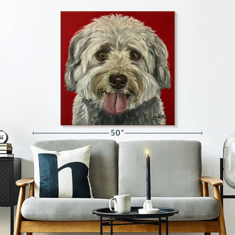 Crowle Havanese, 33" H x 33" W