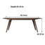 Table de salle à manger rectangulaire 35,43 po Traiana-2087303700