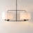 6 - Light Dimmable Drum Chandelier