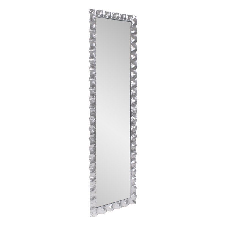 Miroir Theodore, 72 po x 20 po, Argent