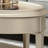 Modern light luxury oval coffee table