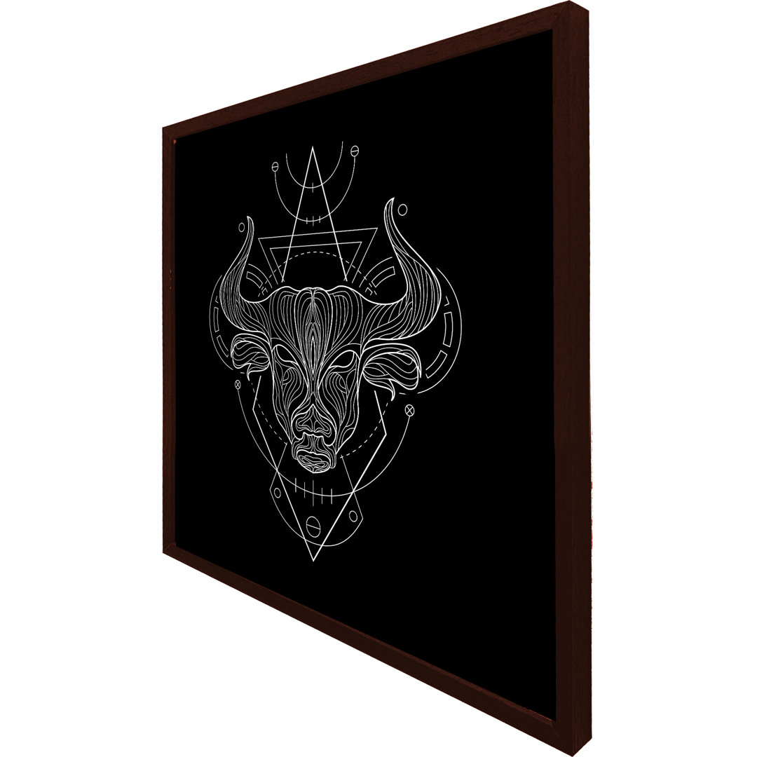 Cusseta Zodiac Taurus Geometric - Print