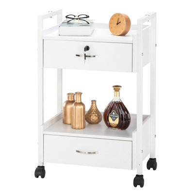 Cart 15.75'' H x 33.86'' W 1 Utility Cart with Wheels