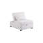 Canapé-lit convertible en sherpa blanc