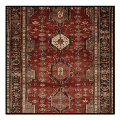 Machine Washable Turkish Brown Area Rug