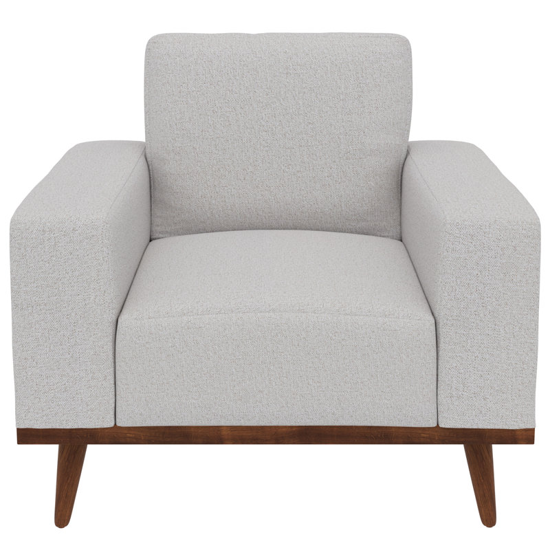 Fauteuil d'appoint Necattin, Polyester crème