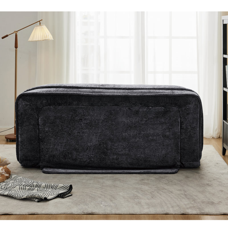 Canapé double double paresseux pour animaux de compagnie - Coussin de sol réglable avec coussins moelleux, causeuse 2 en 1 et canapé-lit