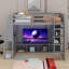 Lit mezzanine simple avec bureau et support à vêtements suspendu-1695741014-1695741097