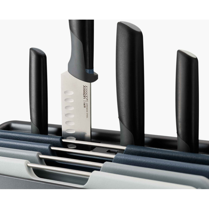Folio Plus 8-Piece Knife & Cutting Board Set, Graphite