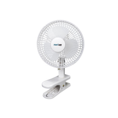 Fanfair 6 In. Clip On Fan In White