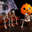 Squelette d'Halloween pour l'intérieur de la cheminée