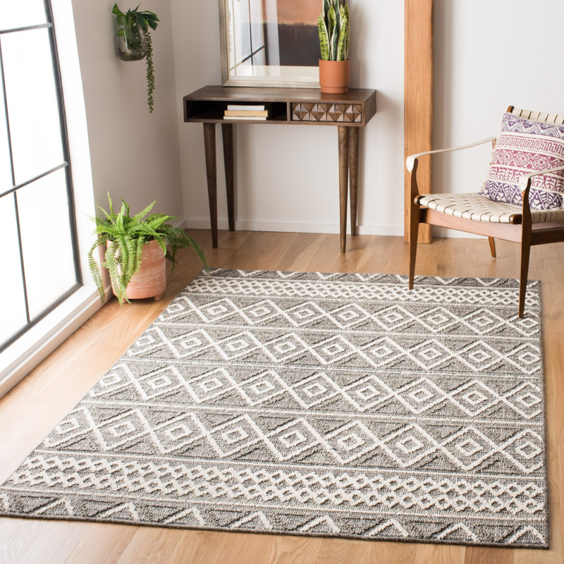 Enno 800 Performance Geometric Indoor/Outdoor Area Rug, Rectangle 5'3" x 7'6"