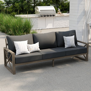 Outdoor Aluminum 3-Seater Sofa