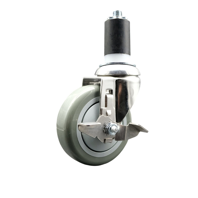 Polyurethane Casters, Gray