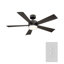 Wynd 5 - Blade Outdoor /Indoor Smart Ceiling Fan with Remote Control and LED Light Kit Included, Works With Alexa and iOS or Android App-32650294-32650293