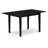3 Piece Dining Table Set Contains a Rectangle Dining Room Table with Butterfly Leaf and 2 Linen Fabric Chairs, Wire Brushed Black-443996598-536825900-527475422