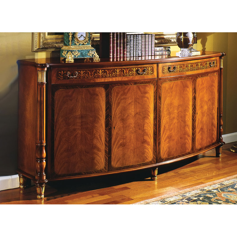Buffet rosewood large 2 tiroirs 87 po