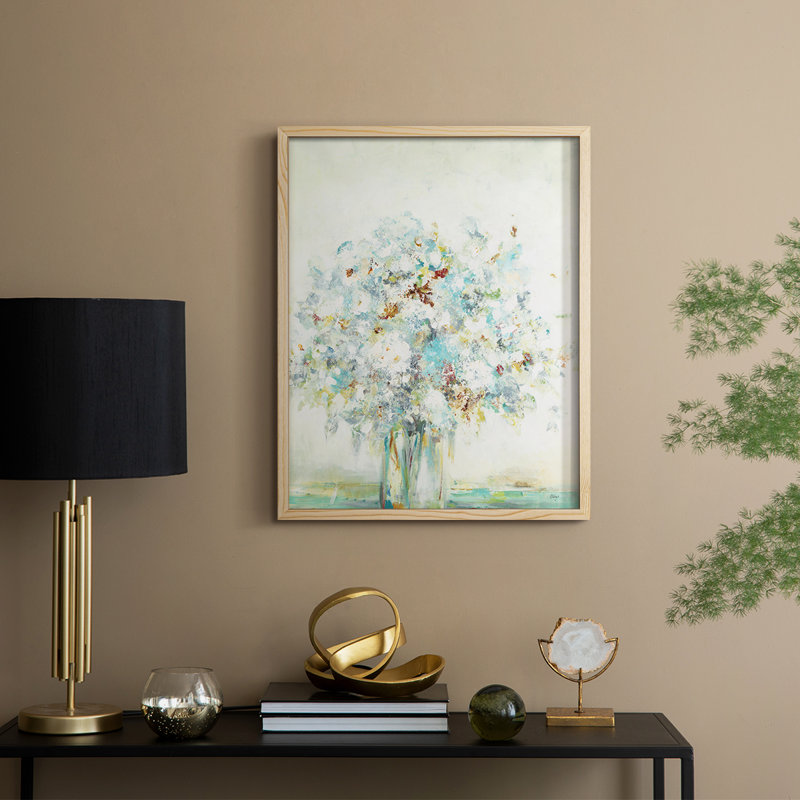 Reproduction encadrée texturée en bois massif, Naturel, H 15 po x l 12 po