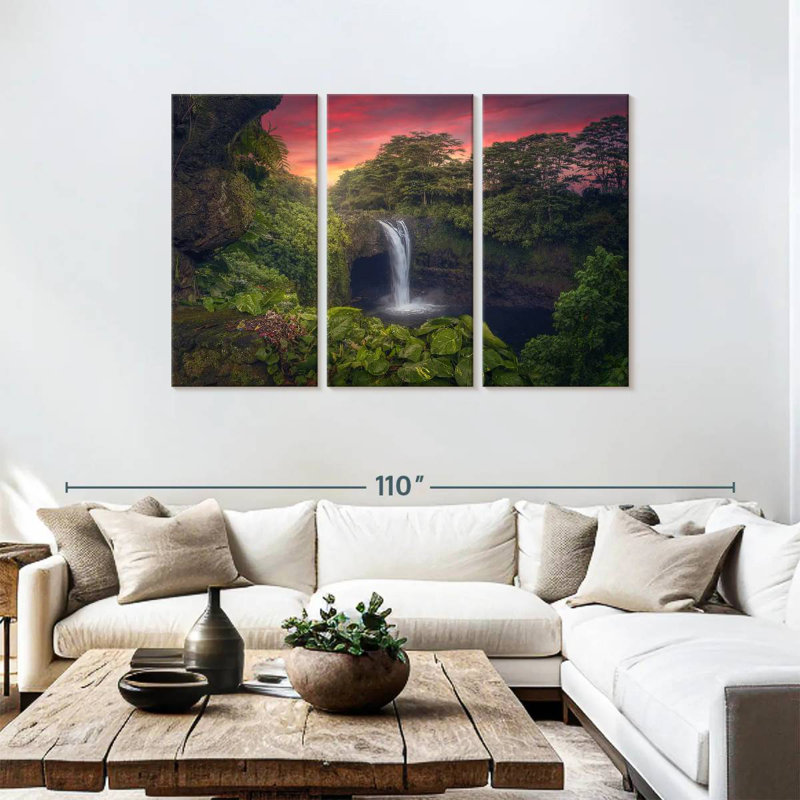 Rainbow Falls à Hilo, H 48 po x l 74 po