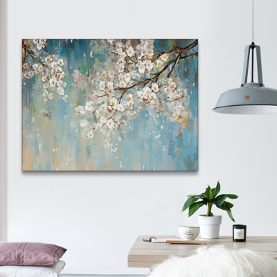 Sakura, aquarelle sur toile