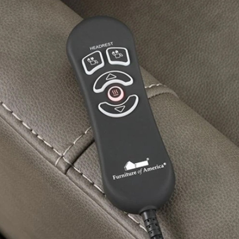 Lift Chair With Power Headrest, Light Gray Fabric Padded, USB Charging