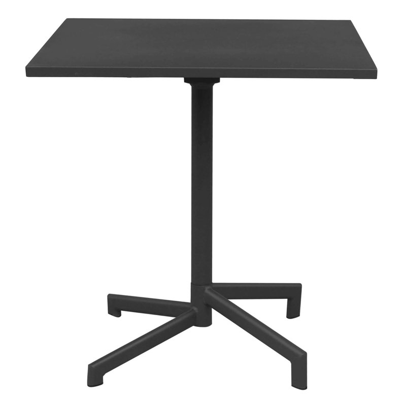 Aaman Square Metal Extendable Outdoor Dining Table , 70cm cm W 70cm cm D, Grey