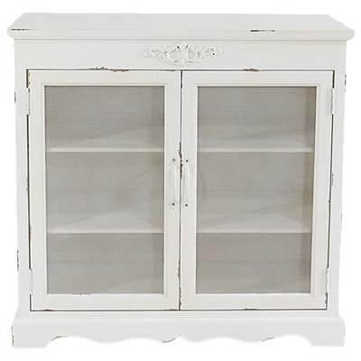 Commode d'appoint de style Scandi avec 2 tablettes, 31 po de hauteur