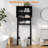 Freestanding 65"H Over Toilet Storage Cabinet with Adjustable Shelf and Barn Doors for Bathroom-649975737