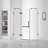 36'' W x 74.25'' H Hinged Frameless Shower Door-83967824