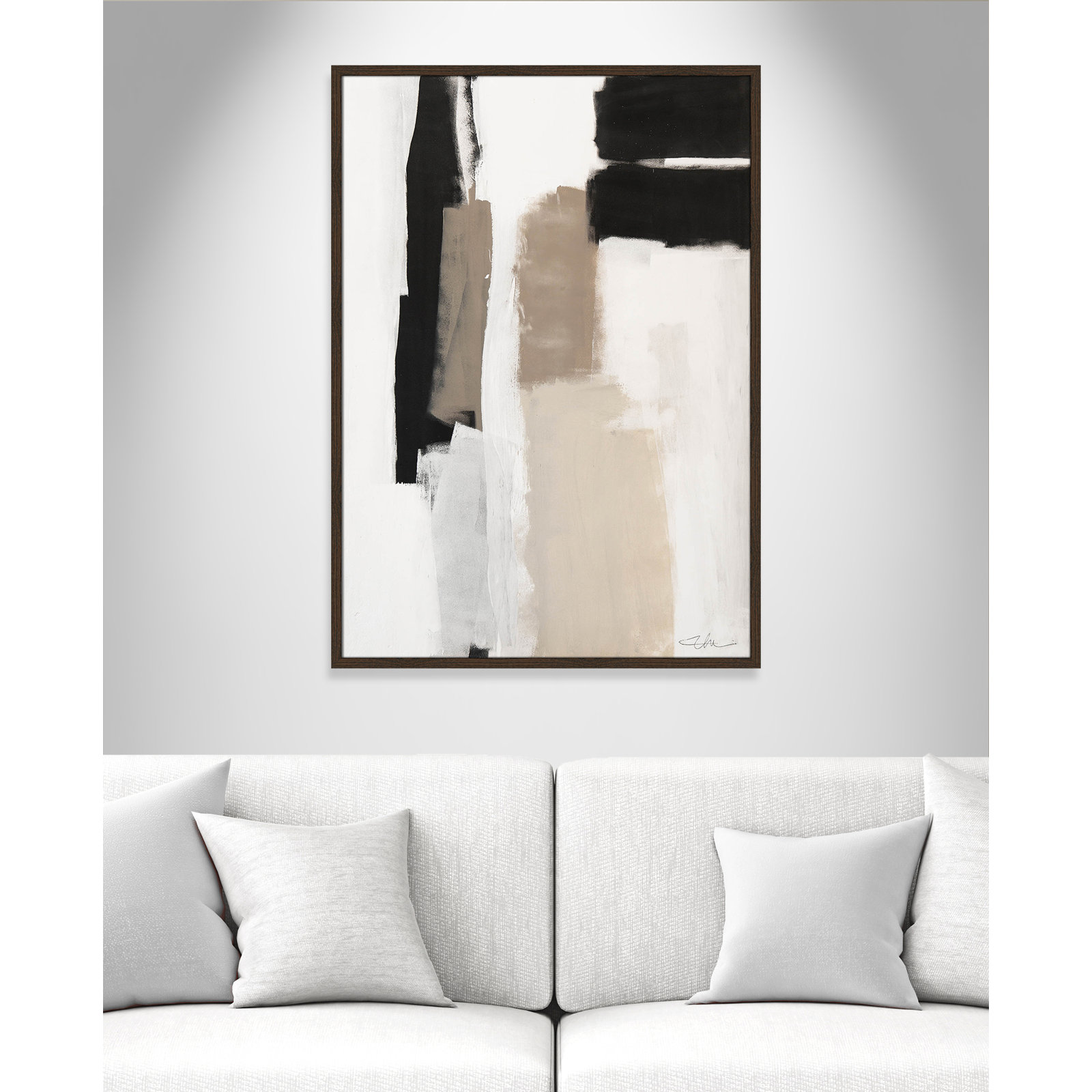 Earth Scapes II Print, 41.5" H x 29.5" W x 1.25" D, Walnut Slim Unmatted Picture Framed