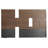 Walnut Solid Wood Panel Headboard-52014591
