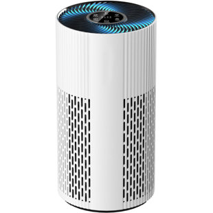 Air Purifiers Cover Up to 1500 Ft² with True HEPA Filter 20dB Sleep Mode 360° Air Intake & Outlet Air Cleaner 7 Colour Light Bright White