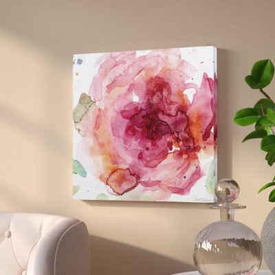 « bold rosé ii »-impression sur toile tendue
