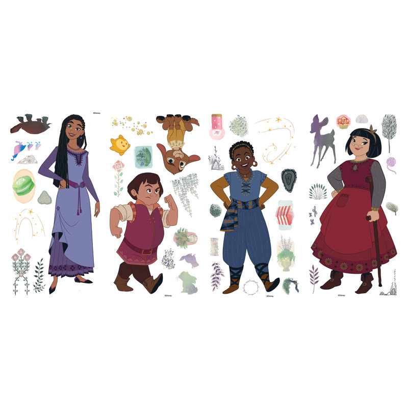 Wish Asha and Friends Wall Decals