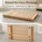 Non-Slip Slatted Wooden Bath Mat