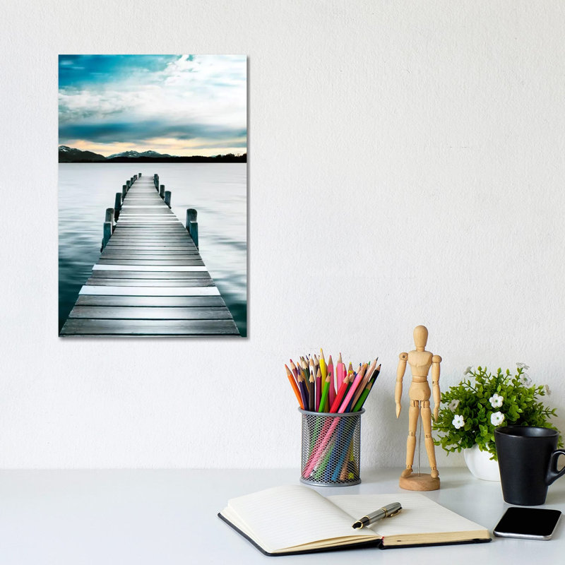 Jetty 1 Piece Wall Art on Canvas, 20.32 cm H x 30.48 cm W, No Frame