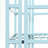 Edwin 44.75" H x 13" W Metal Folding Shelf-246579469