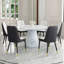 Ensemble de salle à manger circulaire L 45 po x l 45 po Nerita-811742788-812123685