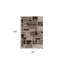 Tapis géométrique brun 5 pi x 8 pi-111735051