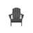 Versatile Folding Adirondack Chair Set With Side Table In Grey