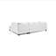 Canapé modulaire Malone (sans repose-pieds), blanc-824835905